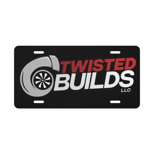 Twisted Builds license plate